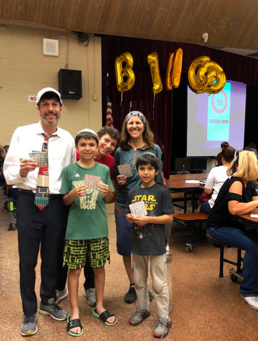 Dr. Martin Karp with his wife Danielle and sons Benjamin, Herschel, and Samson
