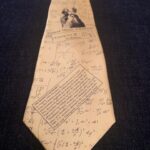 Education-themed tie from the collection