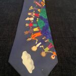 Education-themed tie from the collection